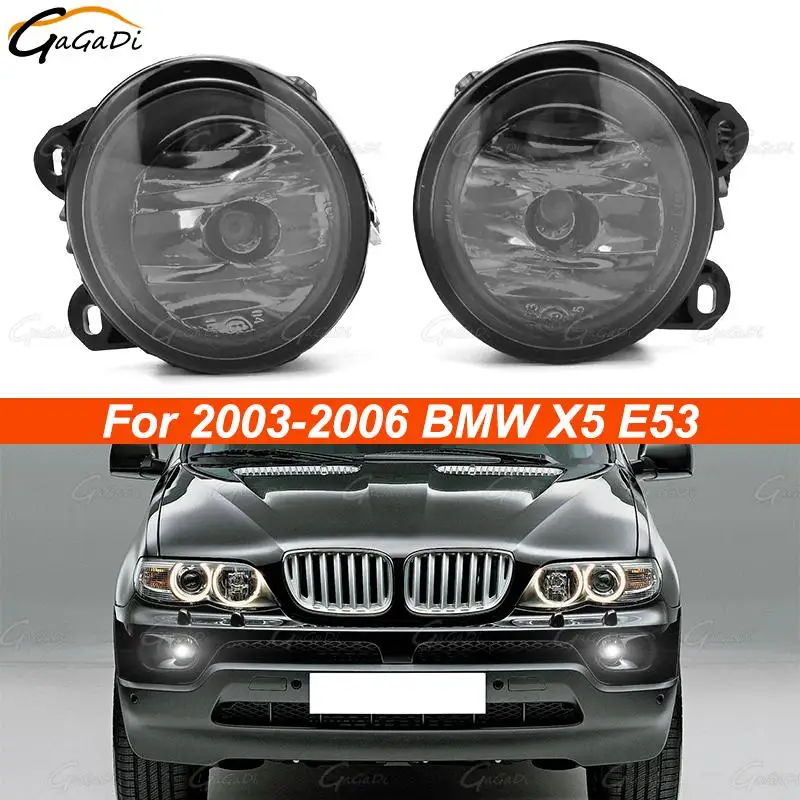 

For 2003-2006 BMW X5 E53 Fog Lights Driving Lamps Cover Car Front Bumper Lamp Left Right Waterproof Fog Housing Auto Parts