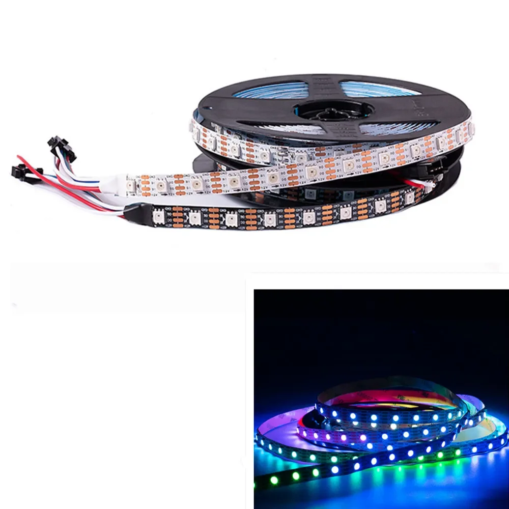 

WS2815 30/60/пикселей/светодиодов/м Светодиодная лента RGB с индивидуальной адресацией Ленточный светильник IP30/IP65/IP67 DC12V