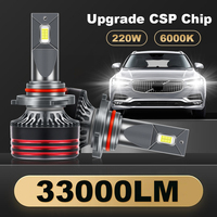 220W 33000LM H7 H4 H11 LED Headlights High Power CSP Canbus H1 H8 H3 H9 H13 9005 HB3 9006 HB4 9004 9007 Turbo Lamp 12V Car Bulbs