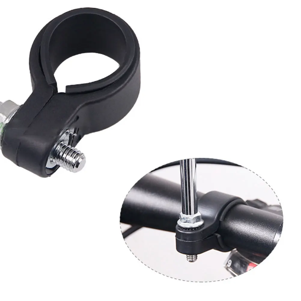 

1Pair Durable Rear View Mirror Lightweight Adjustable Belt Scratch Resistant Large Lens Bike Rearview Mirror Retroreflector