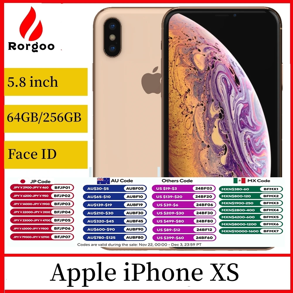 Apple iPhone XS Mobile phone Face ID 5.8