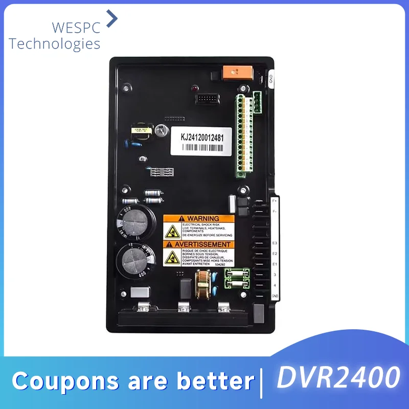 Original DVR2400 AVR Marathon Generator  Automatic Voltage Regulator Digital Stabilizer parallel Module Generator Accessories