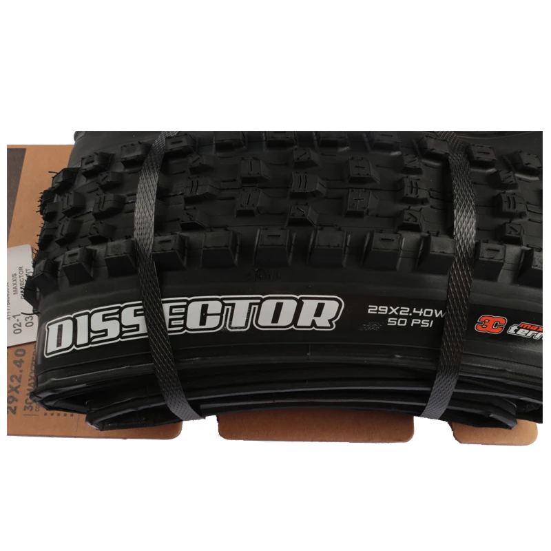 MAXXIS DISSECTOR 29x2.4 WT 3C EXO+ TR DD Schwarz/Kaffeebraun Tubeless-Reifen MaxxGrip MaxxTerra für Offroad-Fahrzeuge MTB – Detail 4