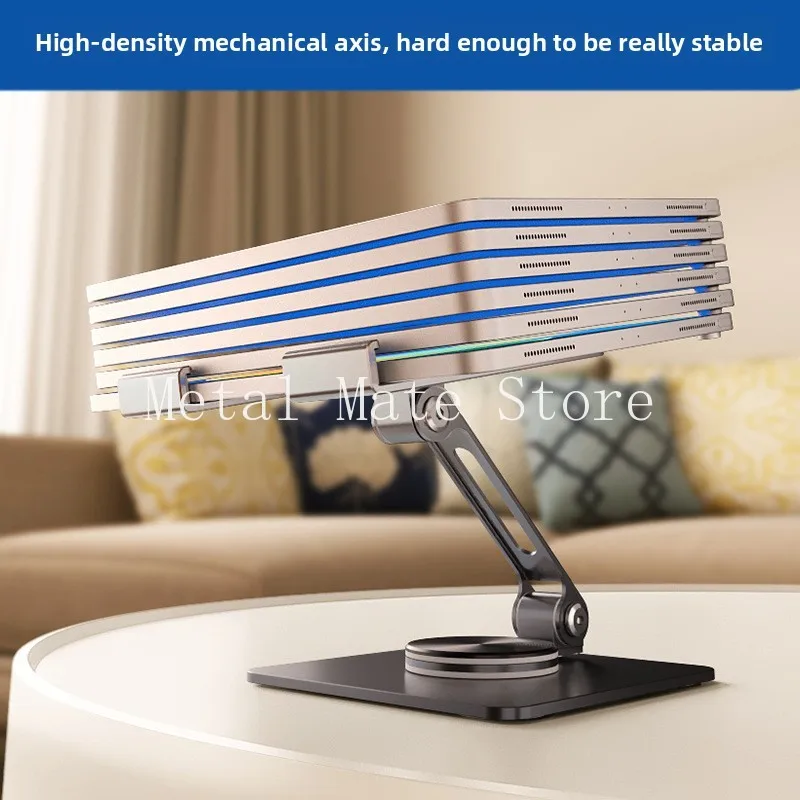 Within 13 inches New Tablet Stand 360 ° Rotating Desktop Metal Folding Phone Stand