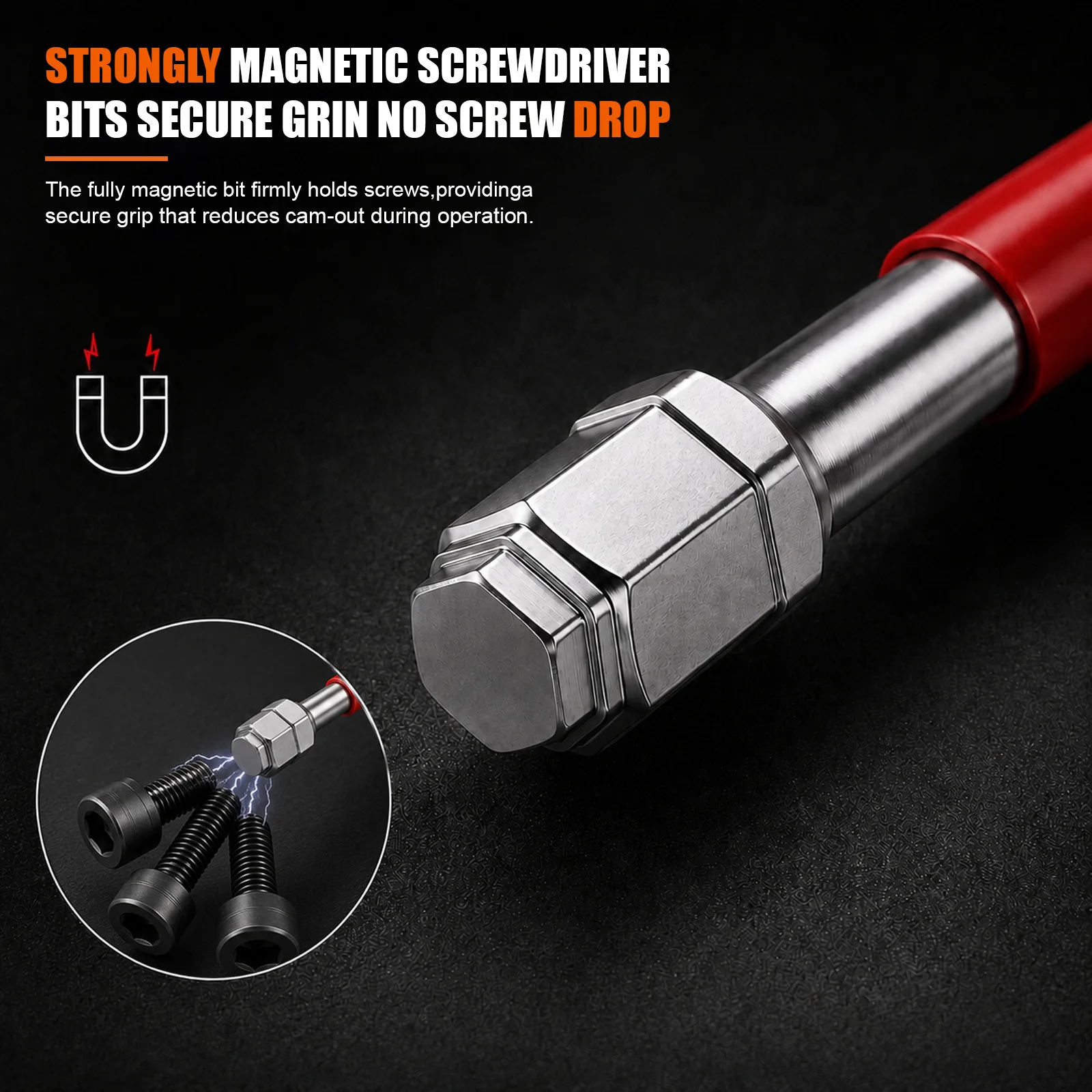 All-in-One 1/4-Zoll-Sechskant-Schraubendreher-Bit-Set mit verschiedenen Größen, magnetisch, aus S2-Stahl, für elektrische Bohrmaschinen – Detail 2