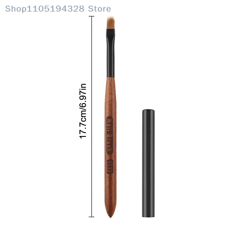 [YA]- vernis Gel UV stylo d'art d'ongle bois de santal Ombre peinture avec couvercle détail épaissir pinceau de dessin