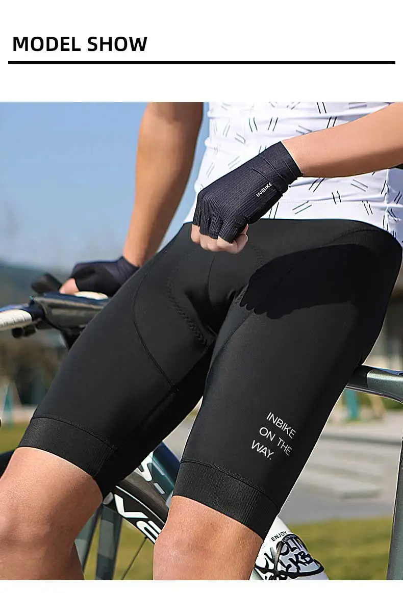 INBIKE Herren-Radlerhose Sommer Atmungsaktiv Schnelltrocknend Fahrrad-Trägerhose Rennrad MTB Fahrradbekleidung – Detail 9