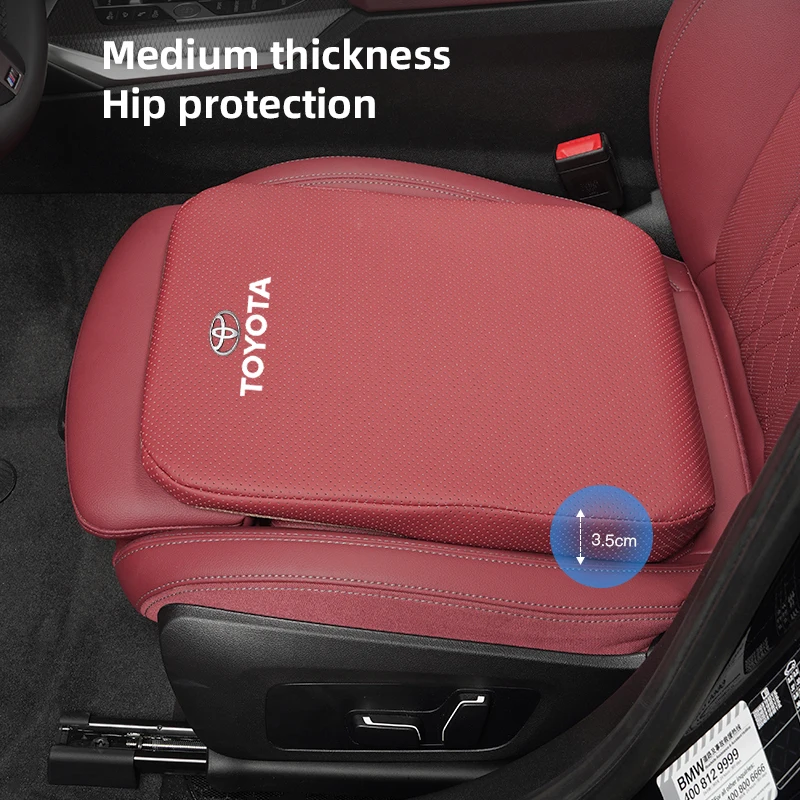 Car Seat Heighten Cushion Non-slip Breathable Protector Pad For Toyota 86 Mirai Supra Prado Alphard Vellfire Crown Sequoia Venza