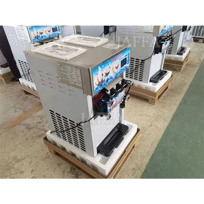 Commercial Frozen Machine 2+1 Flavors Soft Serve Ice Cream Machine For Soft Ice Cream