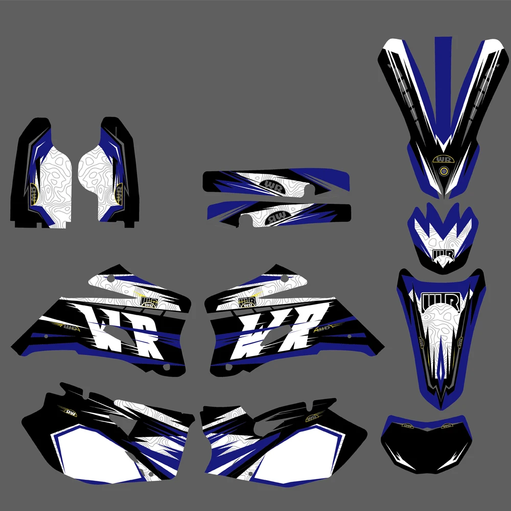 

NICECNC For Yamaha WR250F WR450F WR 250F WR 450F WRF 250 450 2007-2011 2008 Motorcycle Graphics Background Decals Sticker Kit