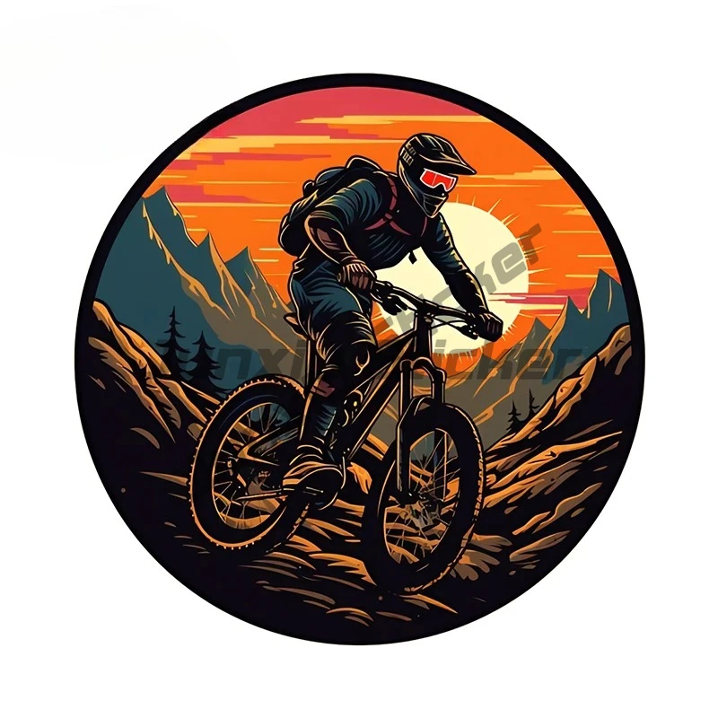 

Cool Mountain Bike Car Stickers Artstic Rearview Mirror Tuya Decals Waterproof Scratch-Proof Racing Accessories