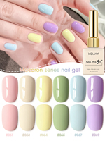 XEIJAYI 6pcs 15ml Gel Nail Polish Set Colorful Semi Permanent UV Gel Polish Kits All For Manicure Kit Soak Off UV LED Vernis