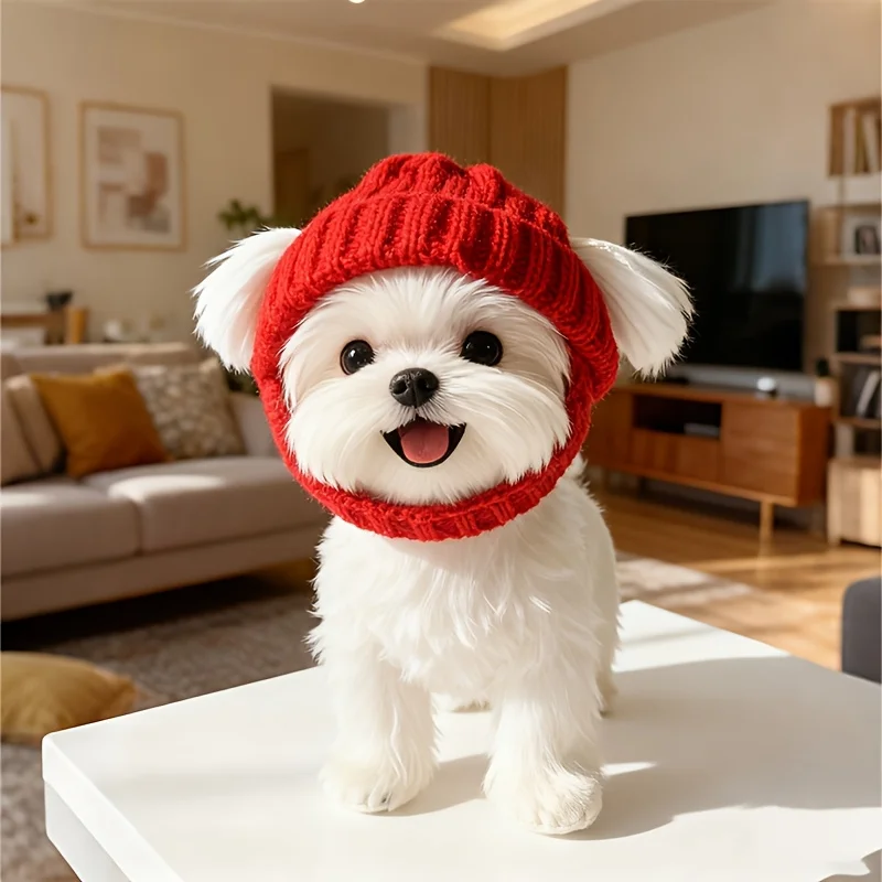

Winter Pet Dog Cap Hat Christmas Warm Small Cat Dog Hat Dog Accessories For Small Medium Large Dogs