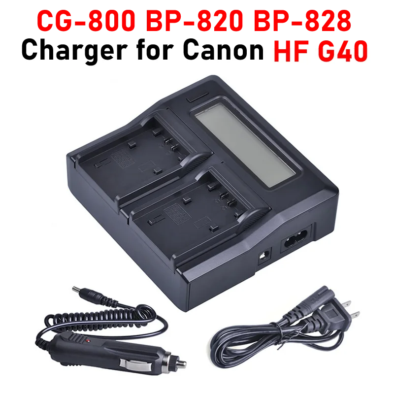 

HF G40 Charger BP-820 BP820 BP-828 BP828 HFG40 Charger for Canon HF G40 Battery Charger