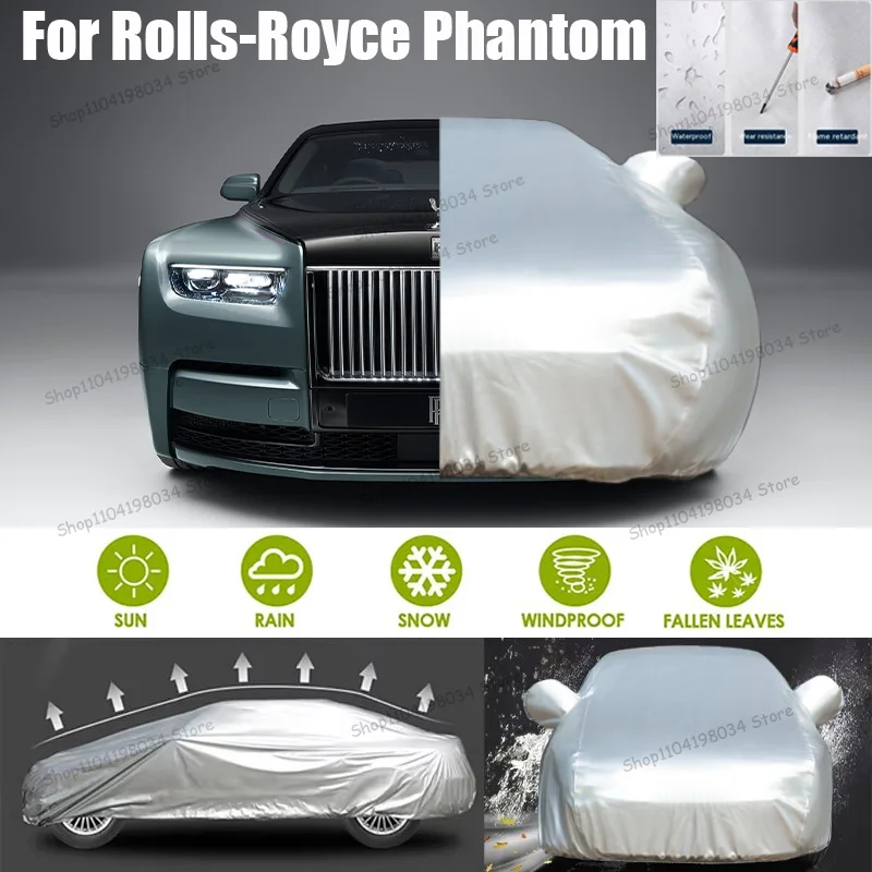 

For Rolls-Royce Phantom Auto Anti snow Anti dust Sunscreen Anti-uv Anti peeling paint And Anti Rainwater 210t car cover