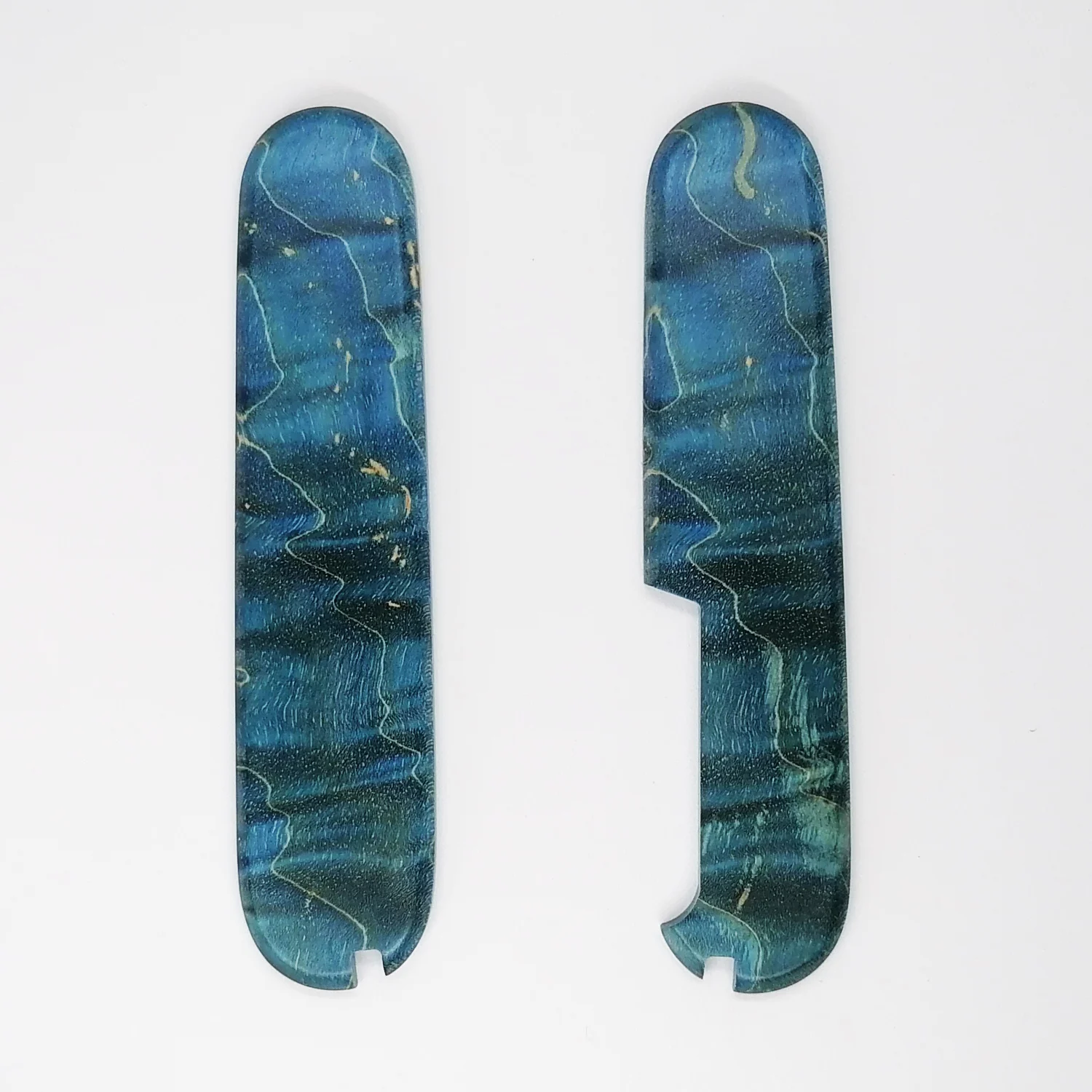Escalas de Madeira Estabilizadas Feitas à Mão Canivete Suíço Victorinox 91 mm Par