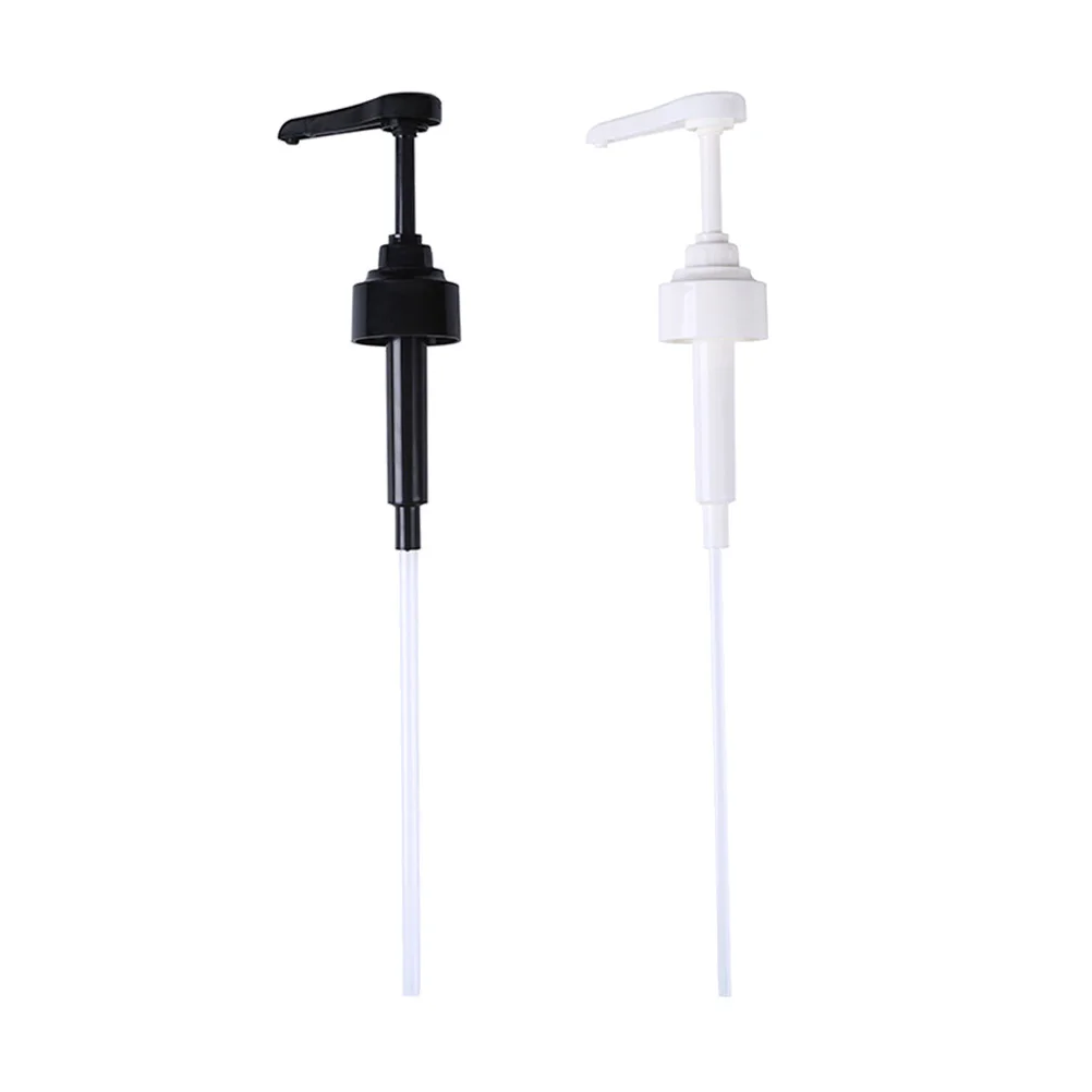 

2pcs Oyster Sauce Bottle Nozzle Plastic Press Pump Heads Oil Sprayer Nozzle for Kitchen White Black Cooking Oil Dispenser