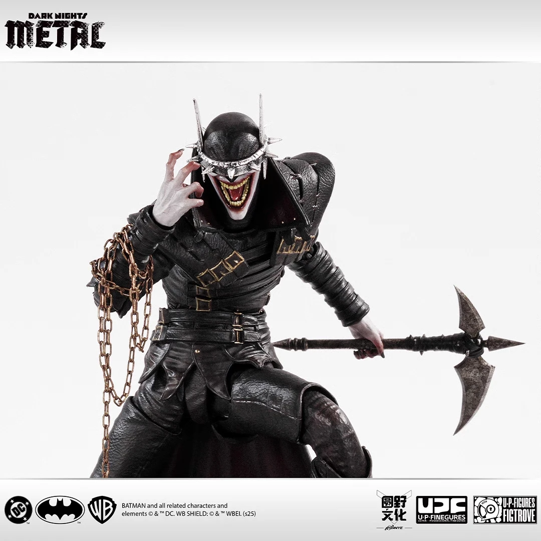 ฟิกเกอร์ใหม่ UPFIG U-P-Finegures (LPZZ) แบทแมนหัวเราะ ฟิกเกอร์ดาร์คไนท์:เมทัล แอคชั่นฟิกเกอร์ ขนาด 1/12 ของเล่นสะสม ของขวัญ