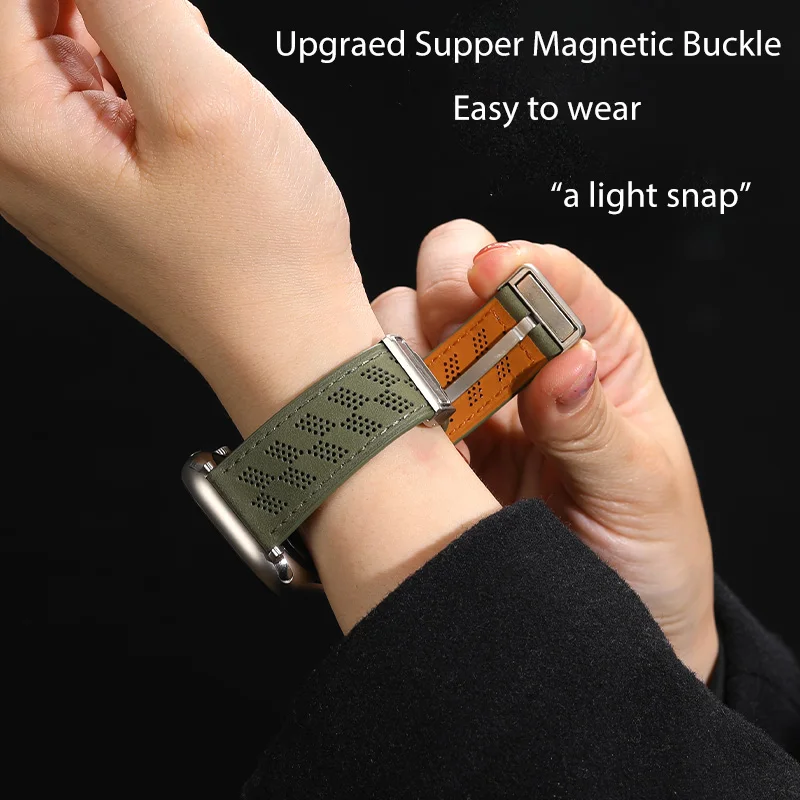 Correa deportiva transpirable para Apple Watch Ultra 2, pulsera de silicona de 49mm, 9, 8, 7, 45mm, IWatch 6, 5, 4, SE, 44mm, nueva