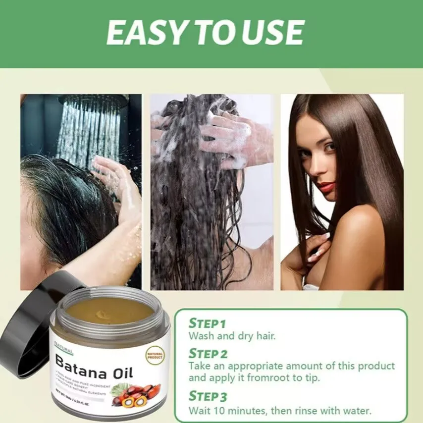 Raw Batana Oil for Hair Growth 100% Natural Can Prevent Hair Loss in Both Men and Women Increase Hair Thickness and Smoothness