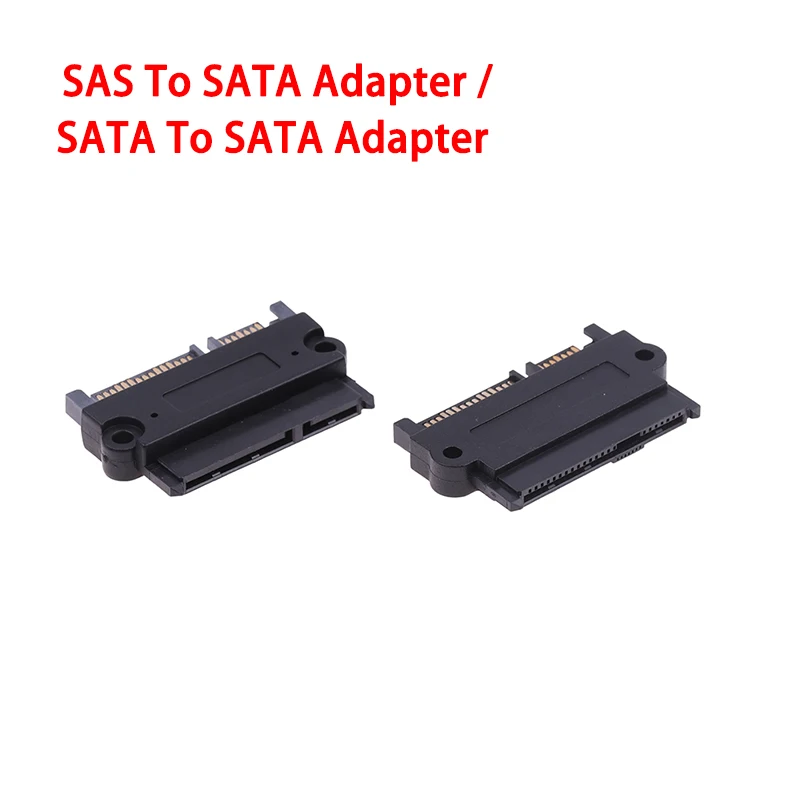 1Pc SFF-8482 SAS To SATA 180 Degree Angle Adapter Converter Straight Head SATA To SATA Converter