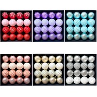 16pcs 6cm Christmas Tree Balls Ornament Xmas Tree Hanging Bauble Pendant Home Party Decor 2025 New Year Gifts Noel Navidad