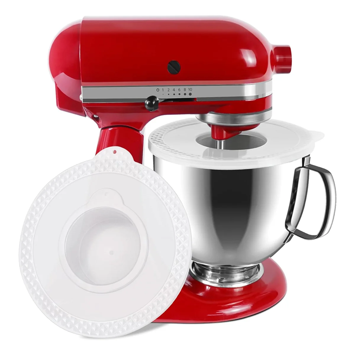 Tampas duráveis da bacia dos misturadores de 1 pces para kitchenaid 4.5-5 quart misturadores do suporte da inclinação-cabeça, inteligência das tampas da bacia do deixando da massa