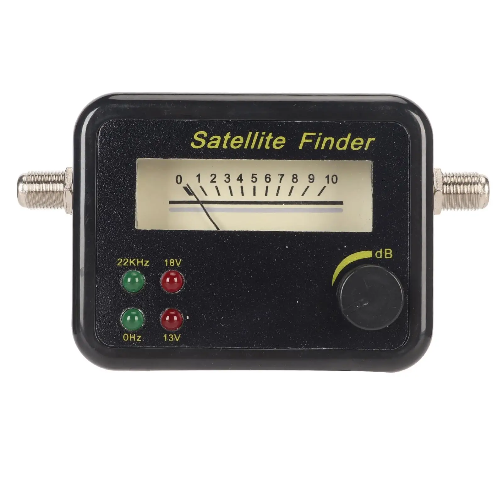 Portable C Ku Band Satellite Finder - Digital DB Level Control with LNB to REC Connector for Accurate Signal for detection