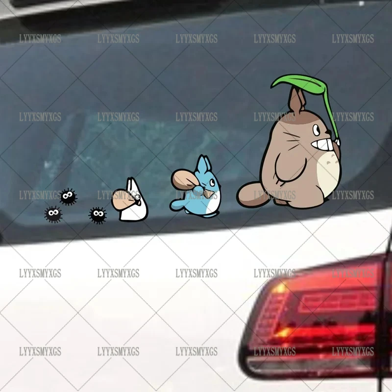 Self-Adhesive Custom Totoro Car Stickers Waterproof Sunscreen Vinyl Decal PVC Wholesale Car Decoration view 3