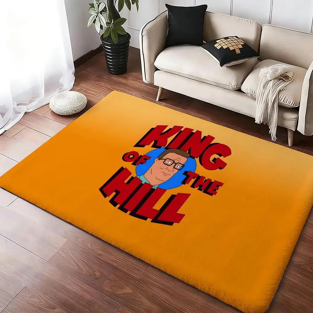 Anime K-King Of The H-Hill Floor Mat Cozy Flannel Soft Thick Non-Slip Mat For Living Room Bedroom Kitchen Decor Rugs