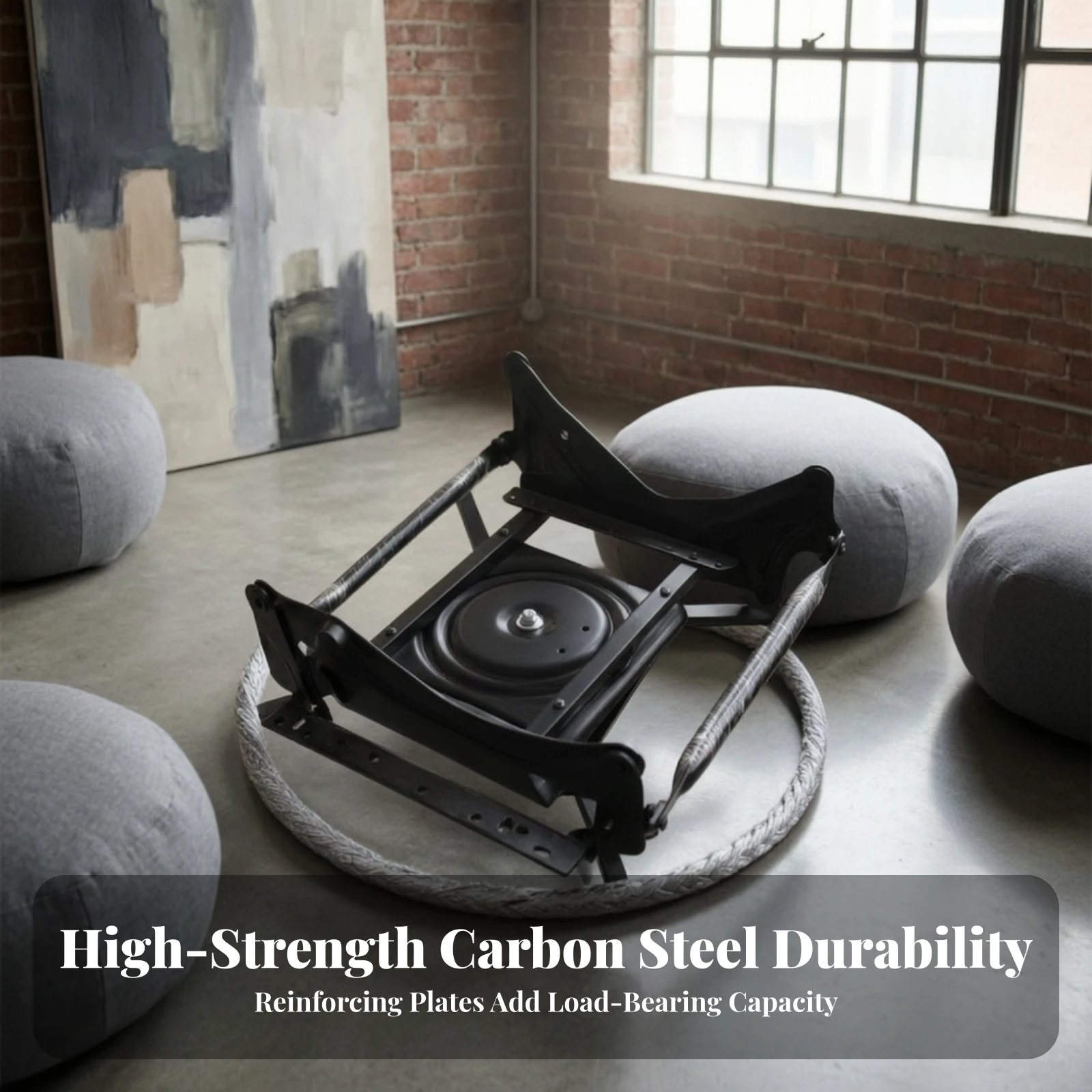Sofa Base Frame with Turntable Stable Swivel Rocker Base Replacement Part Long-Lasting Hardware Smooth for DIYers