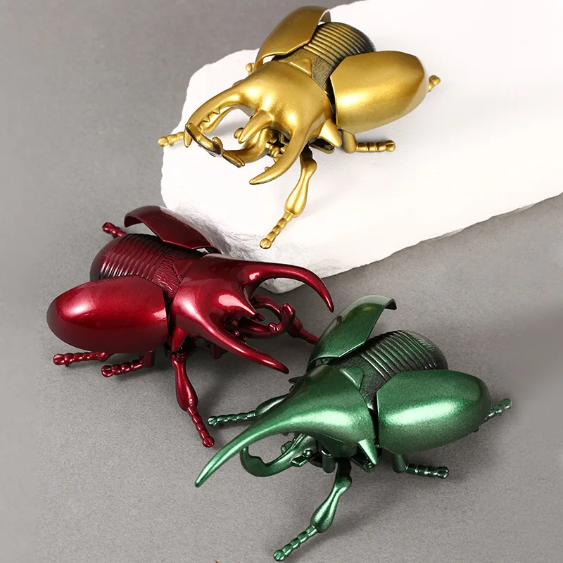 

Classic Clockwork Toys Realistic Insect Figures Beetle Model Toy Animal Toys Wind Up Beetle Toys Funny Birthday Holiday Gift