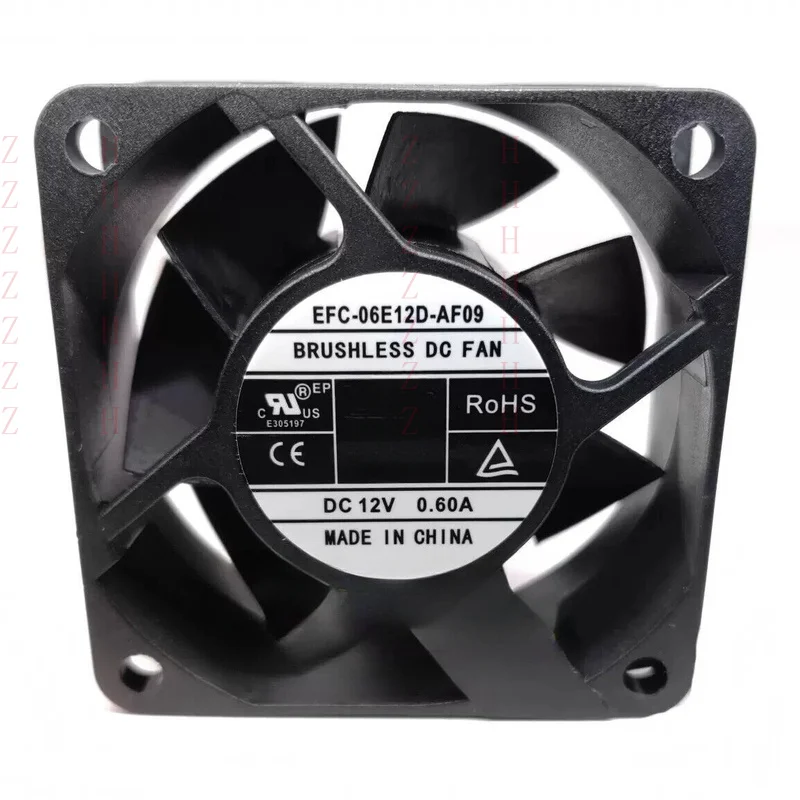 ZHZH    FOR  DWPH EFC-06E12D-AF09 60*60*25MM 6CM DC12V 0.60A 3Pin Cooling Fan