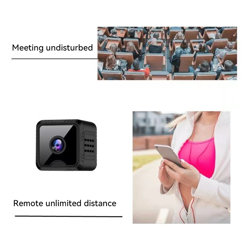 Мини-камера Wi-Fi 1080P голосовой домофон удаленный монитор ночного видения умная камера детский монитор для домашних животных защитная камера 2025