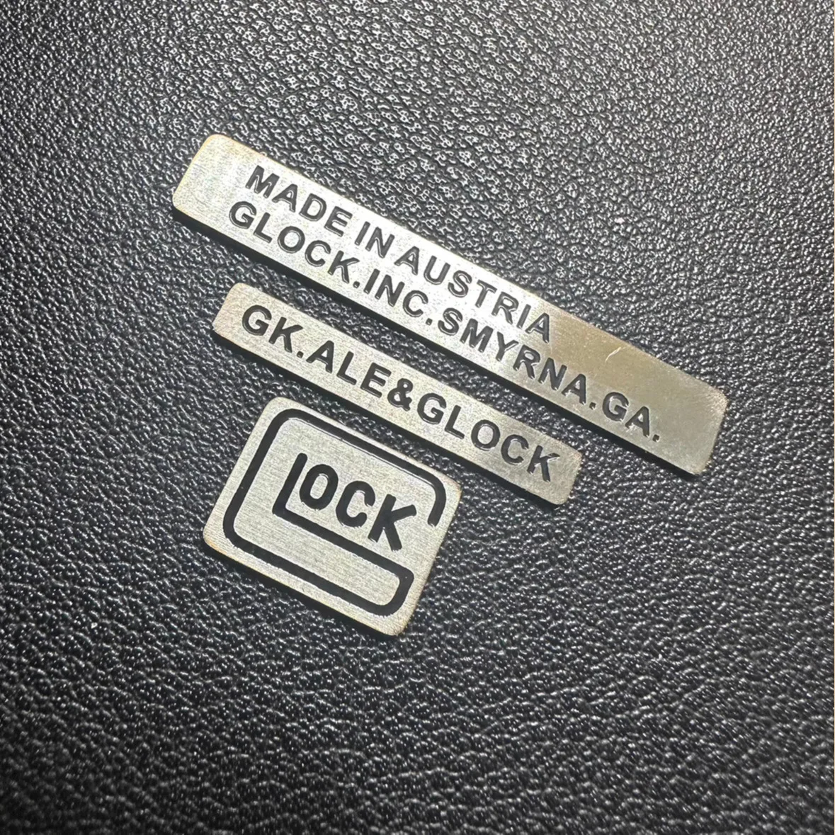 

Metal Nameplate with Sticker Grip, 3 Piece Set, OEM