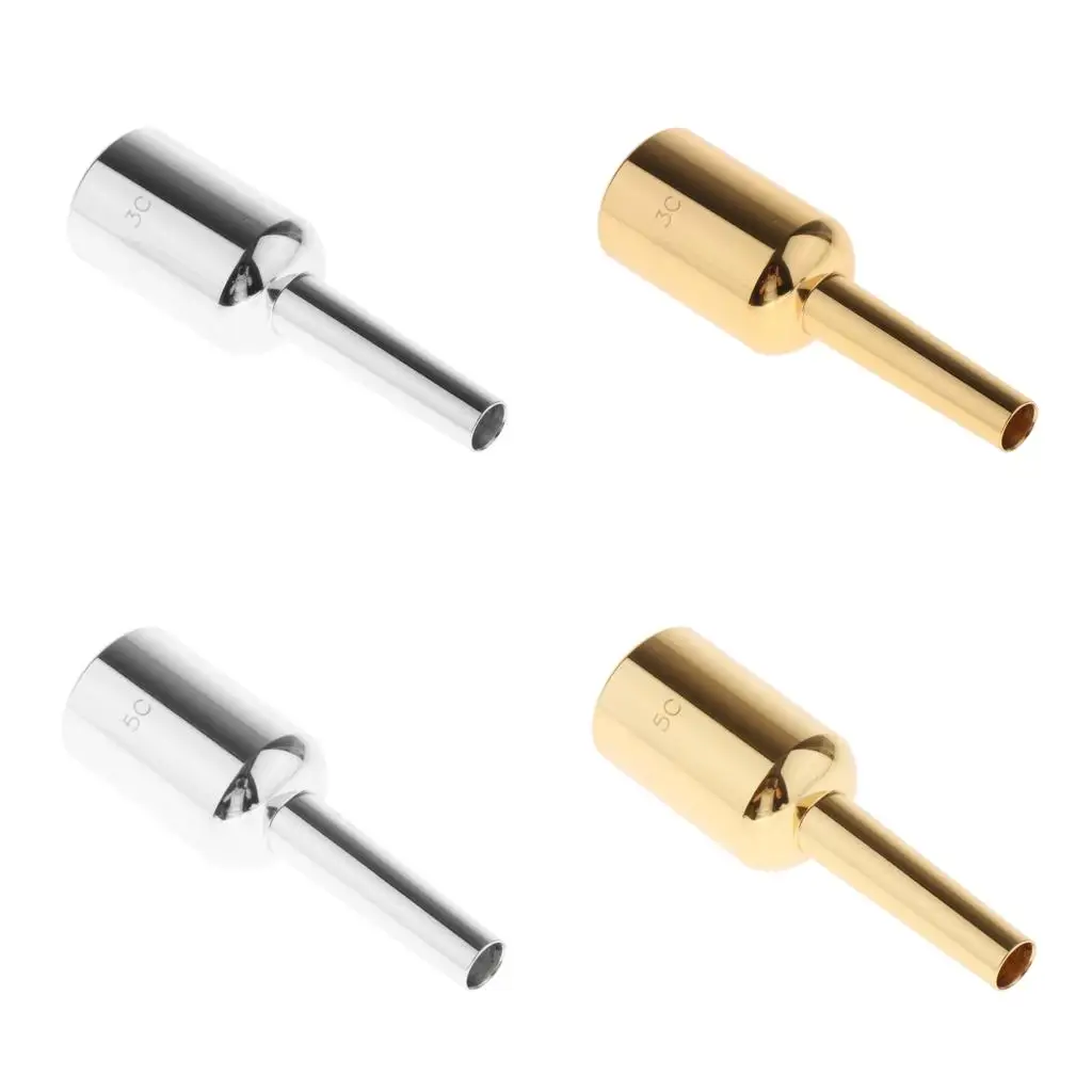 

Металлический мундштук для трубы, медный сплав, большой объемный тон, насадка для трубы для начинающих и продвинутая для музыкальных выступлений