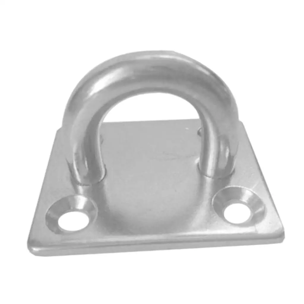 Stainless Steel Thick Square Sail Shade Pad Eye Plate Boat Rigging