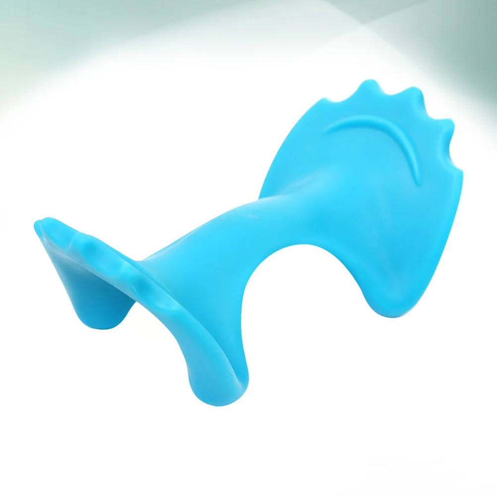 

Cervical Massager Blue Manual Neck Massage Ball Ergonomic Muscle Relaxation Tool For Home Use Back Pain Relief