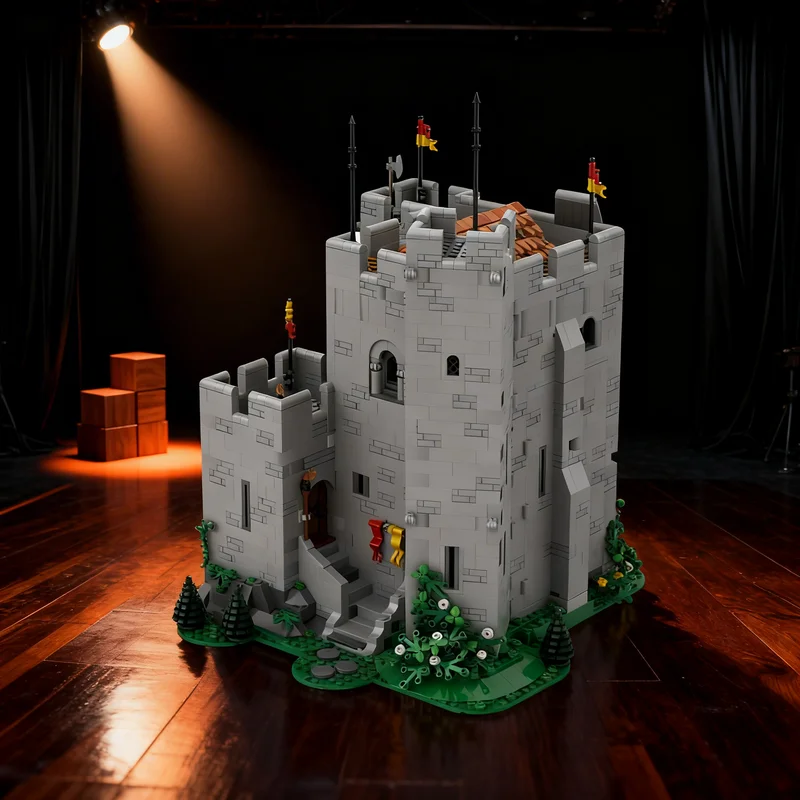 

3297pcs MOC Norman Keep Castle Lion Knights Model Building Blocks Creative Gift DIY Display Decor Adult Premium Kids Desk Home