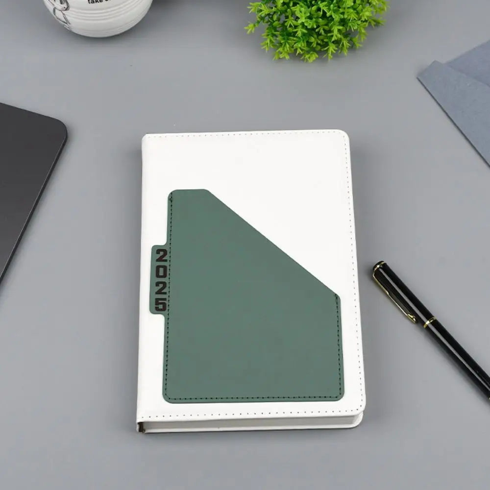 Yearly Schedule 2025 Notebook Schedule Journal Portable 365 Days Efficiency Notebook To Do List Soft Leather Cover