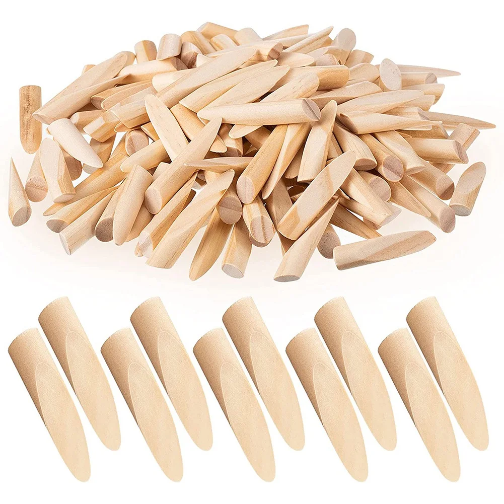 無垢材のポケット穴プラグ、ジグ木工ツール用パイン、100個