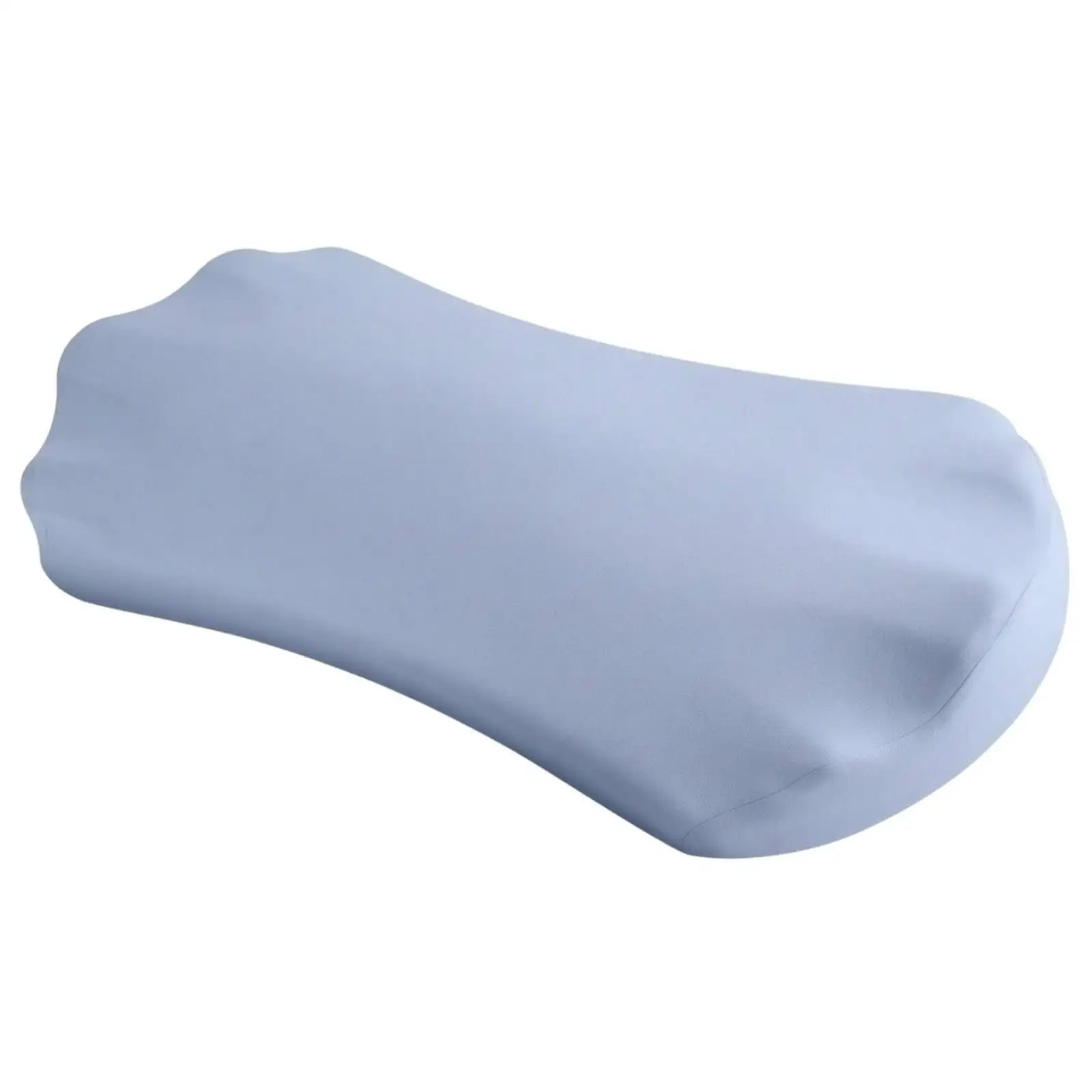Blue Support Pillow for Recliner and Couch Memory Foam Contoured Waist Cushion for Everyday Use