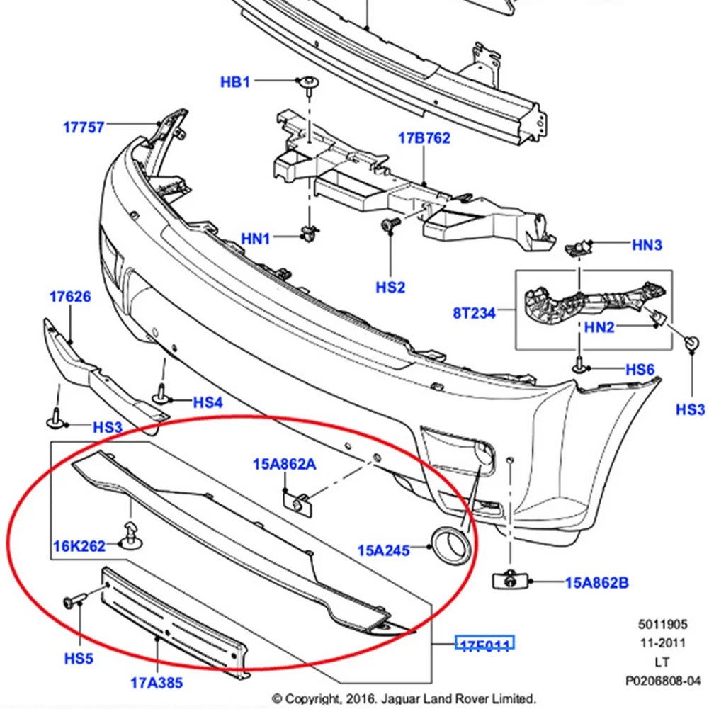 Car Front Bumper Guard Board Skid Plate Trim w/ Kits For Land Rover Range Rover Sport 2010 2011 2012 2013 LR015079