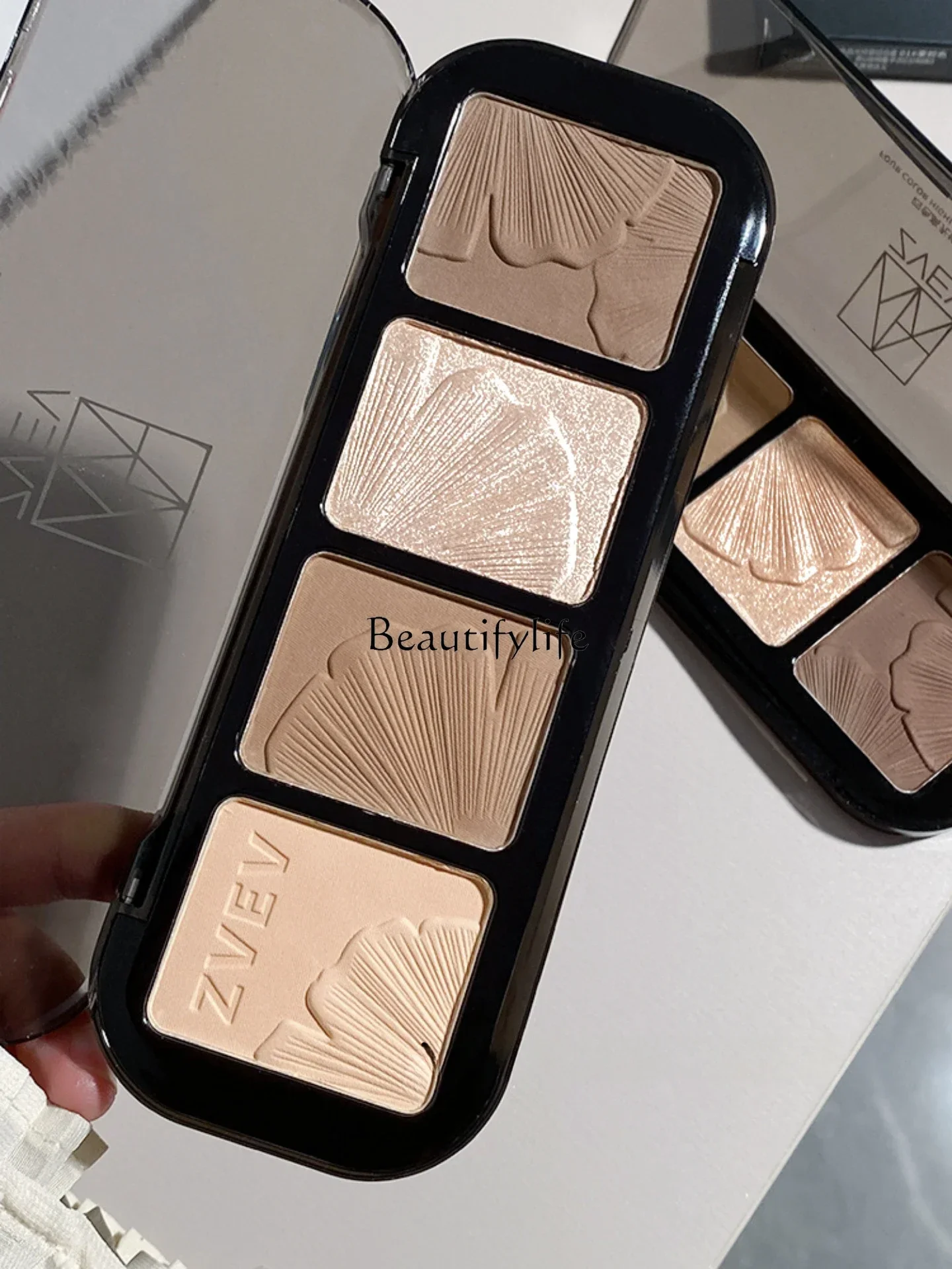 

Four-Color Repair Highlight Integrated Plate Face Three-Dimensional Matte Brightening Nose Shadow