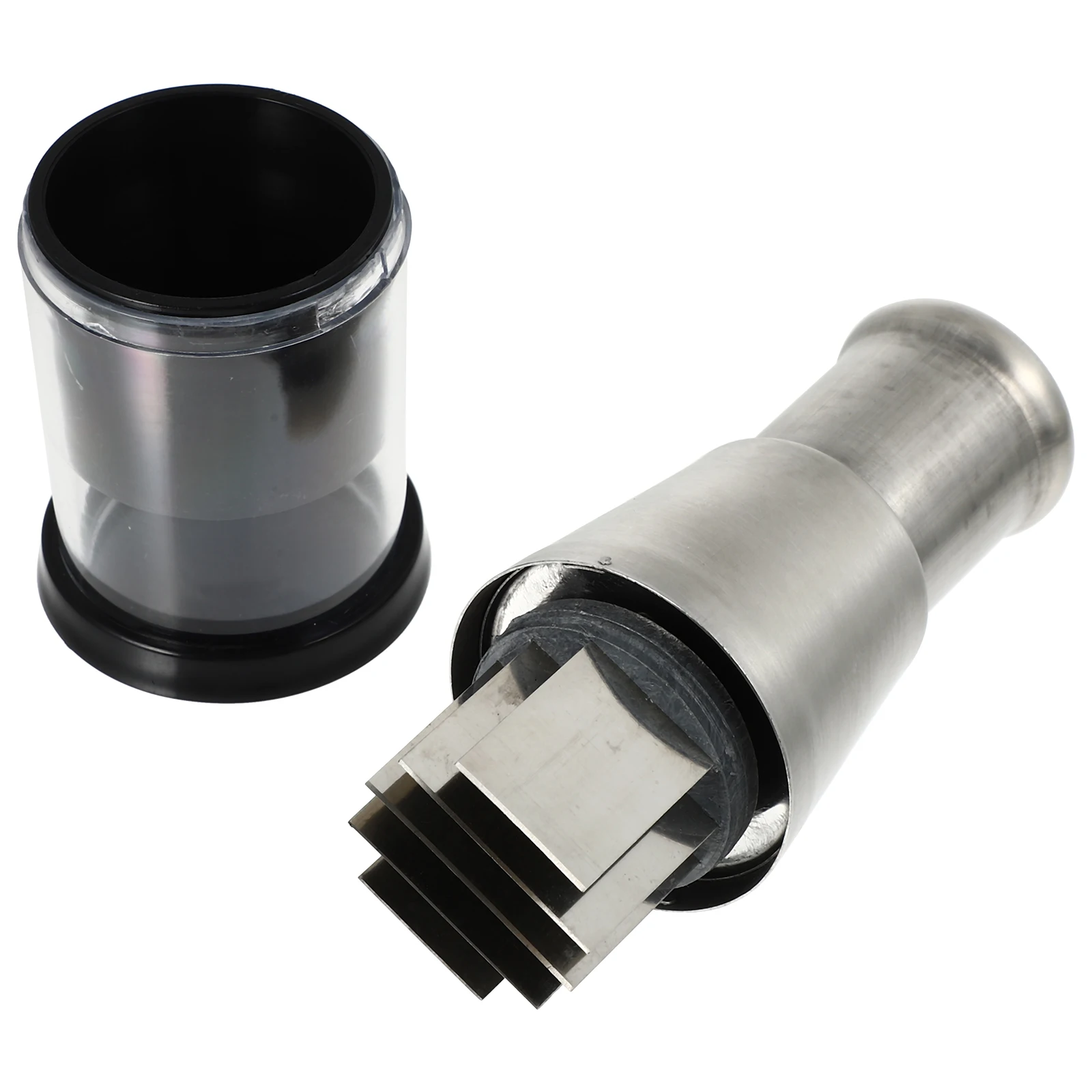 

Stainless Steel Patter Knife 16x6cm Mini Black Edge Garlic Chopper Mincer Press Tool Crusher Kitchen Gadgets Portable Storage