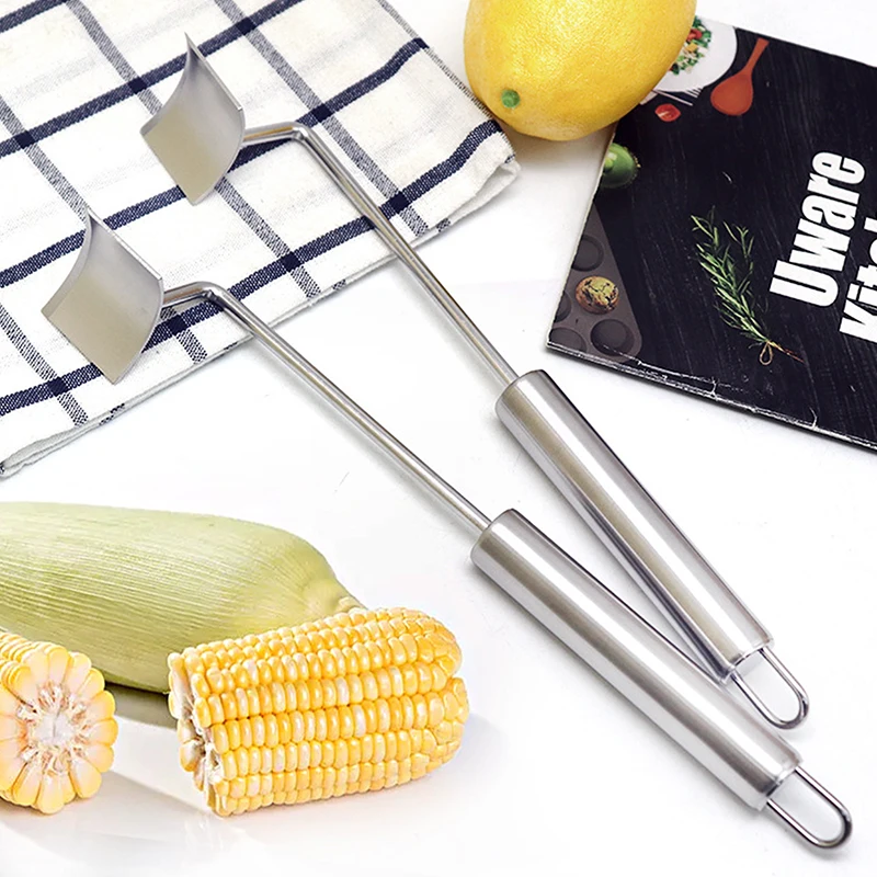 Stainless Steel Corn Peeler Fast And Safe Corn Cob Stripper Shaver Planer Thresher Kitchen Fruit Vegetable Gadget Tool