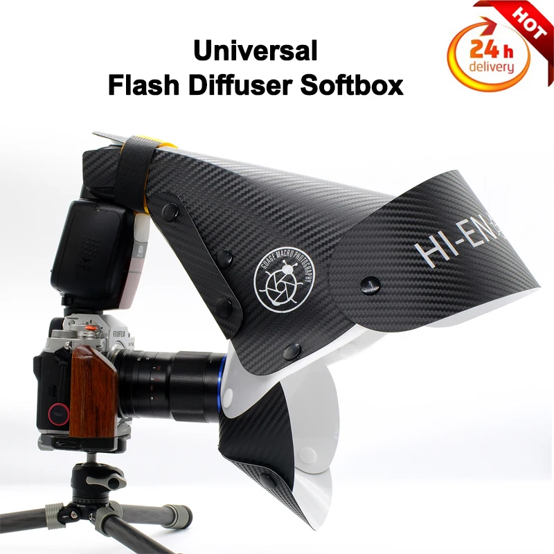 

Universal Flash Diffuser Softbox Speedlight Reflector Snoot Camera Accessories for Macro Lens Shooting Camera Flash Light ,GUAGE