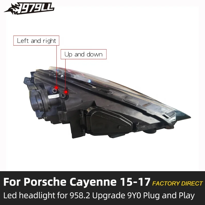 [1979ll] Światła samochodowe 2015 2016 2017 92A Reflektor Upgrade do 2023 matrix Pdls Style Led Reflektory do Porsche Cayenne 958 958.2