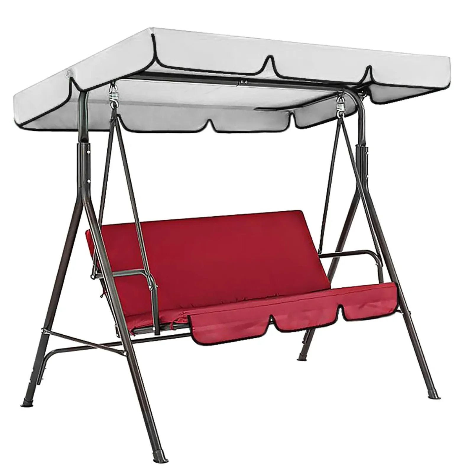 

Outdoor Waterproof Swing Cushion Canopy Cover Set Patio Garden Yard 3 Seater Chair Covers Hammock Cushion Shades