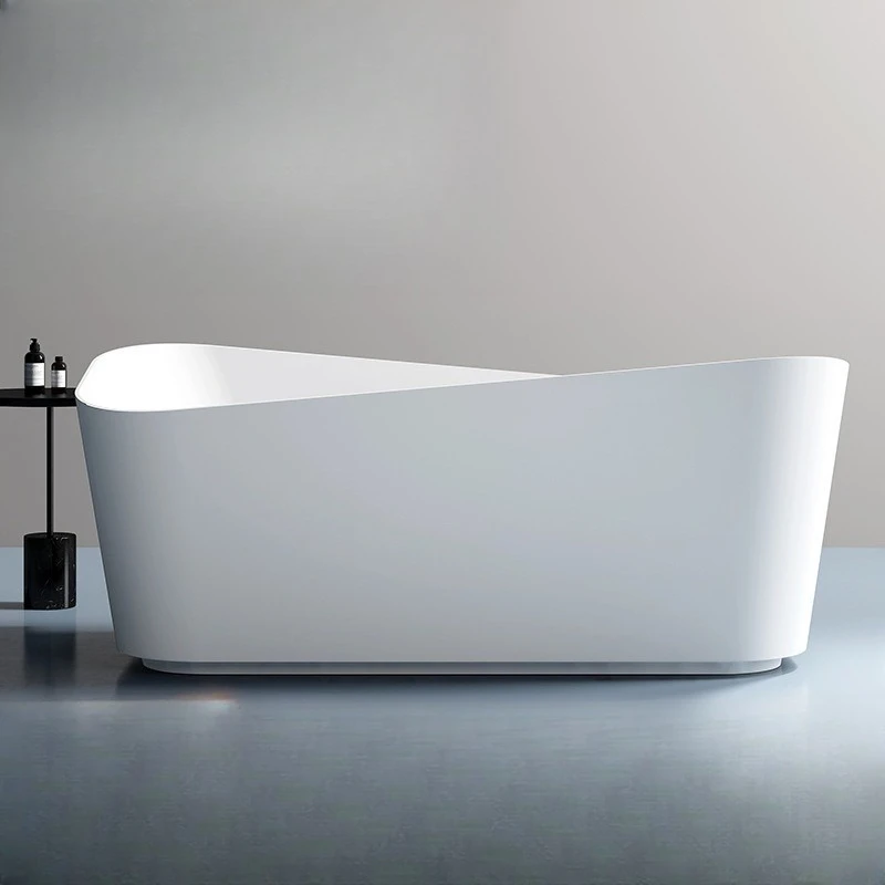 

Artificial stone freestanding bathtub household small apartment hotel B & B special-shaped adult bathtub factory direct sales
